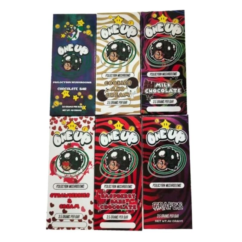 One Up 3.5G Mushroom Chocolate Bar Packaging Boxes